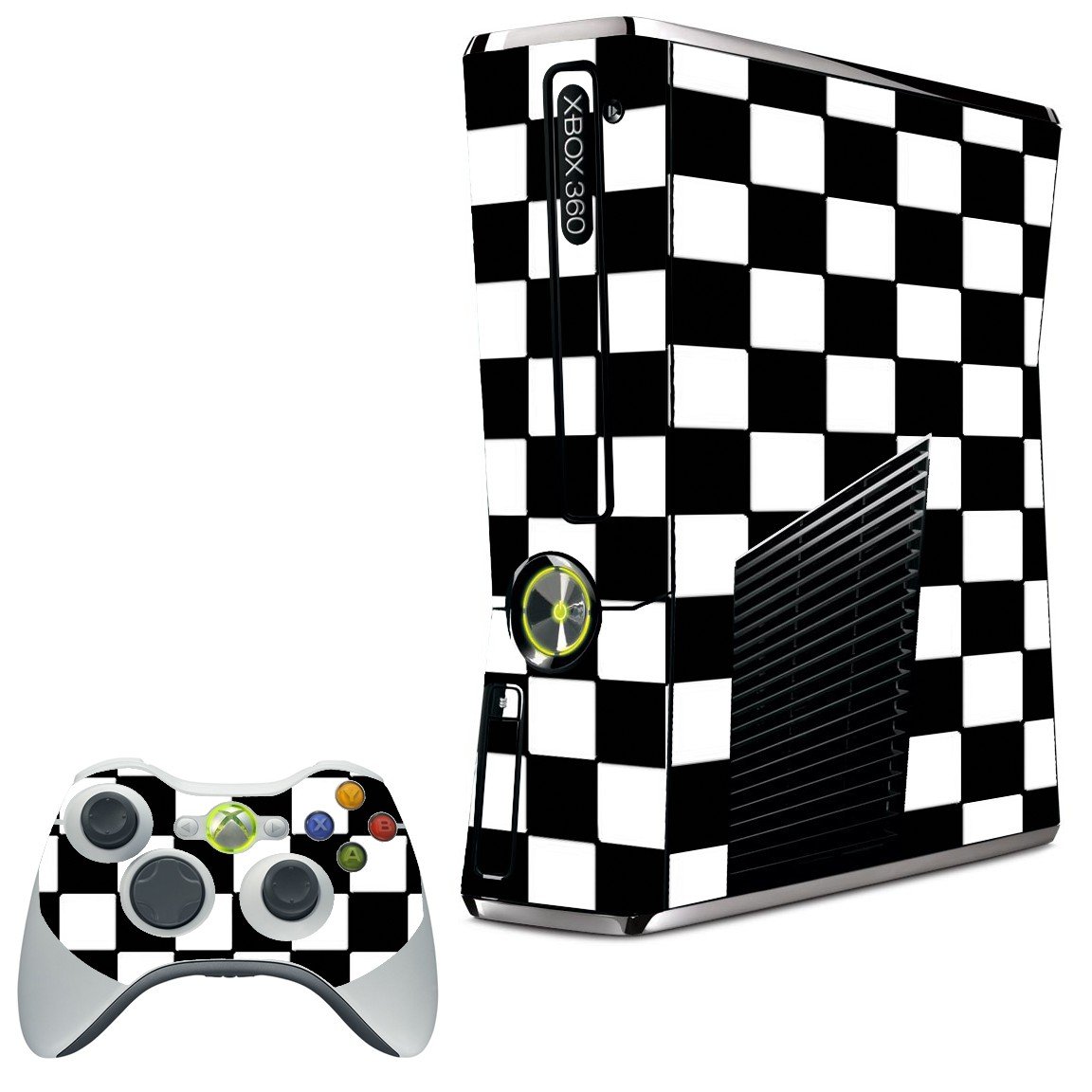 CHECKERED XBOX 360 SLIM GAME CONSOLE SKIN