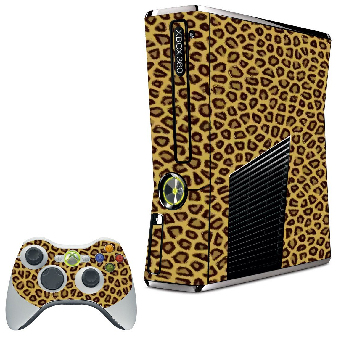 LEOPARD PRINT XBOX 360 SLIM GAME CONSOLE SKIN