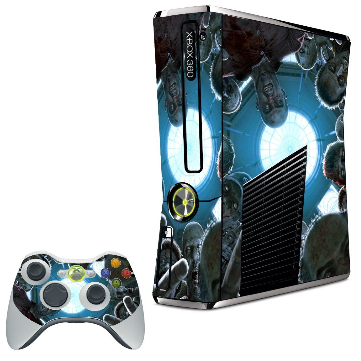 ZOMBIE HORDE XBOX 360 SLIM GAME CONSOLE SKIN