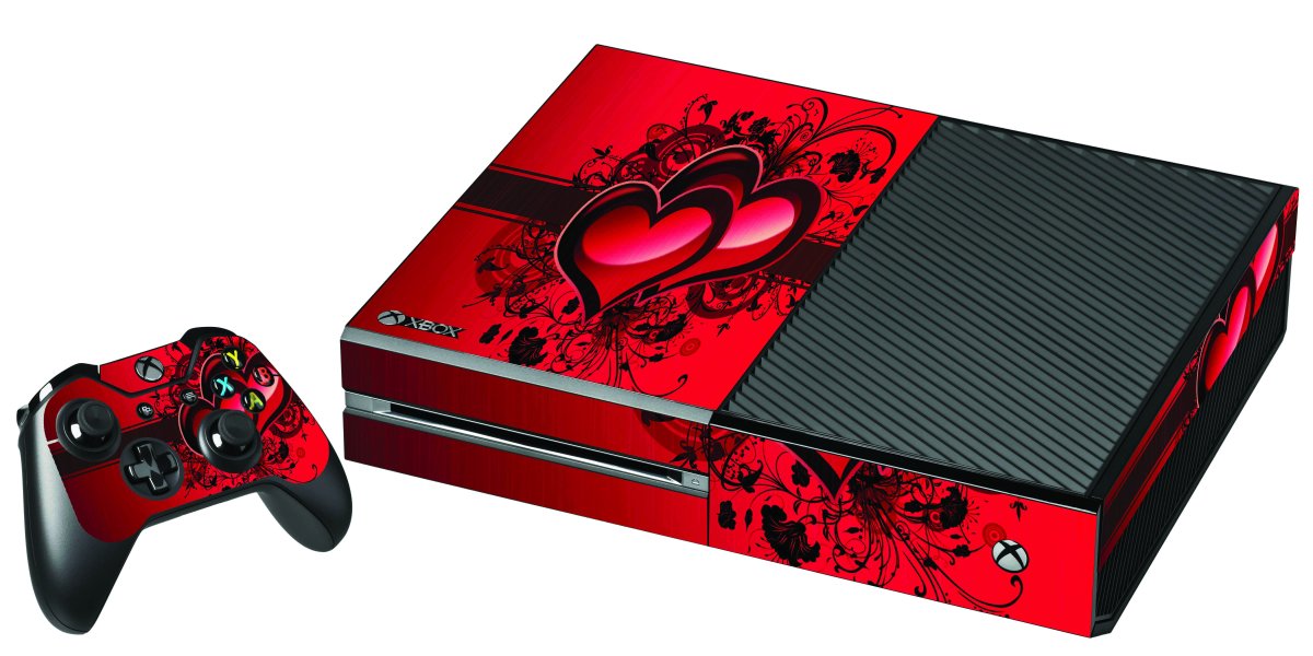LOVE HEART XBOX ONE GAME CONSOLE SKIN