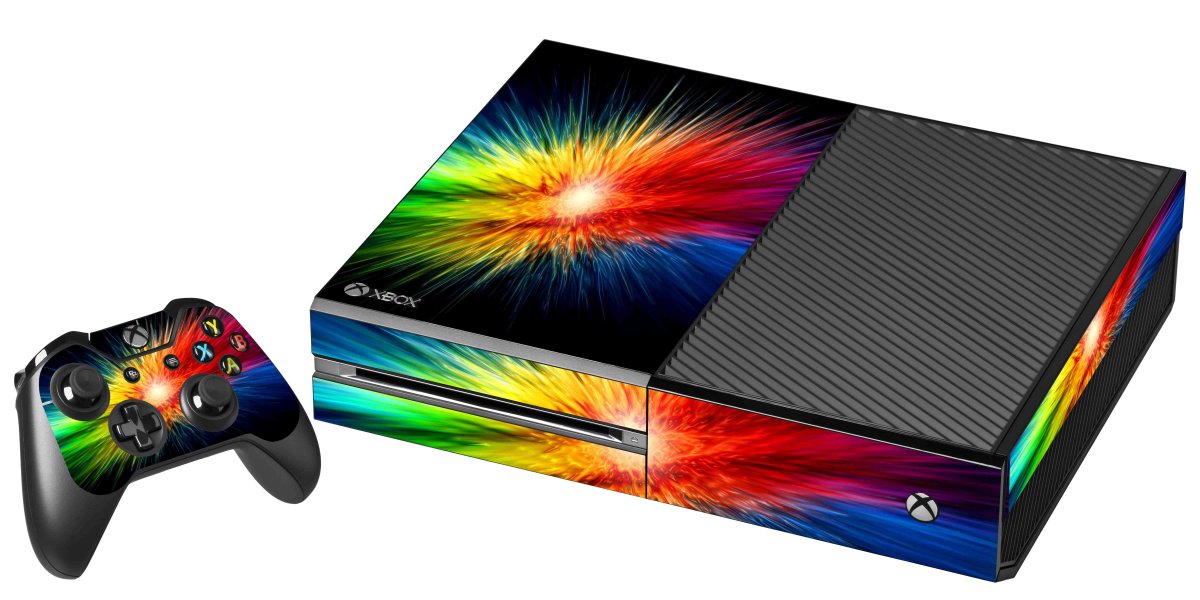 RAINBOW BURST XBOX ONE GAME CONSOLE SKIN