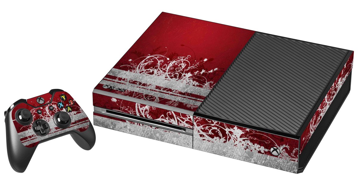 RED GRUNGE XBOX ONE GAME CONSOLE SKIN