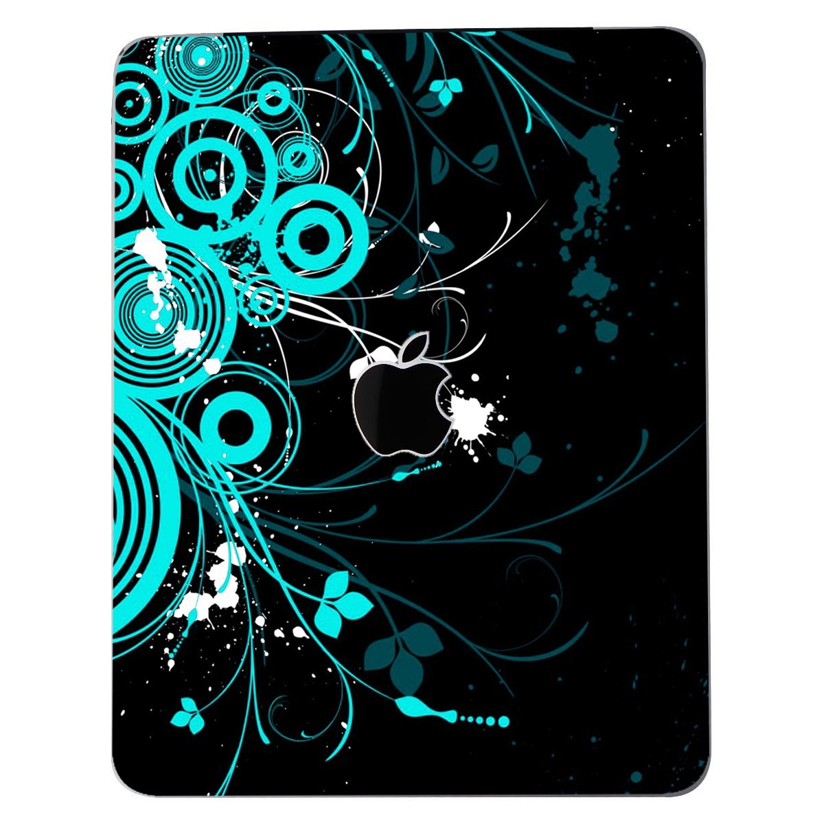 Apple iPad 1 (A1219) (Wifi) BLACK AND BABY BLUE BUTTERFLY Skin