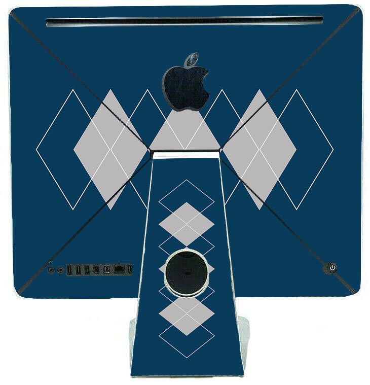 Apple iMac A1311 ARGYLE Laptop Skin