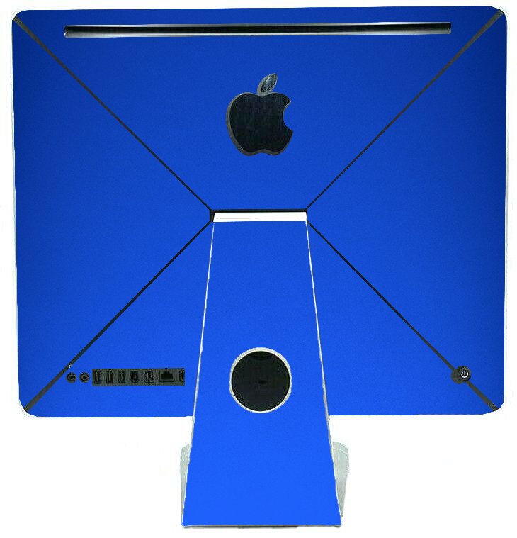 Apple iMac A1311 CHROME BLUE Laptop Skin