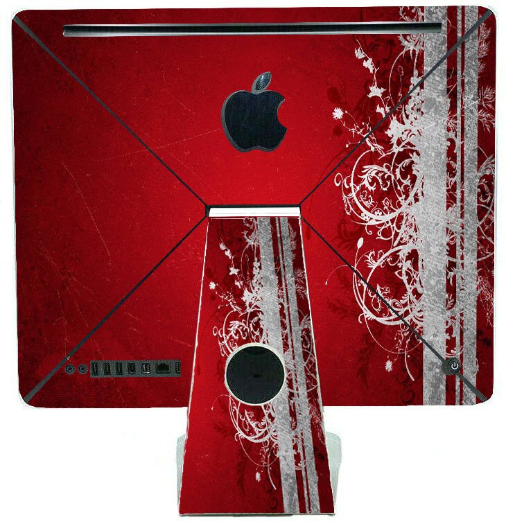 Apple iMac A1224 RED GRUNGE Laptop Skin