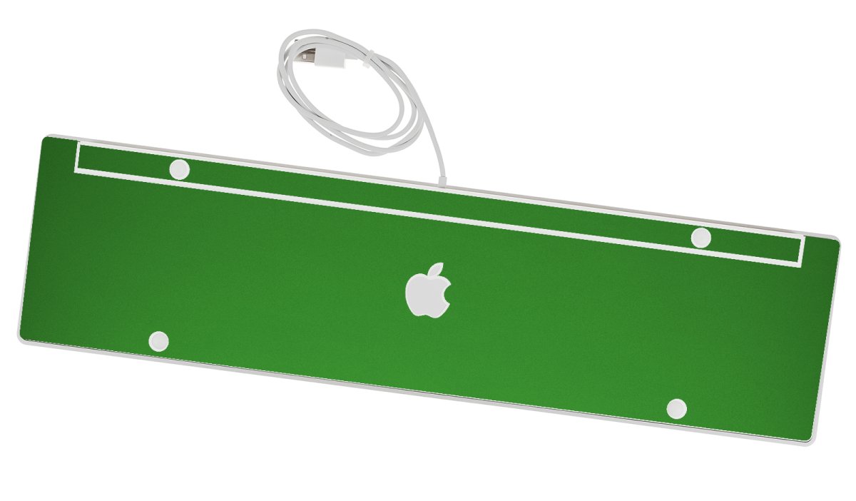 Apple Wired Numeric Keyboard A1243   CHROME GREEN Laptop Skin