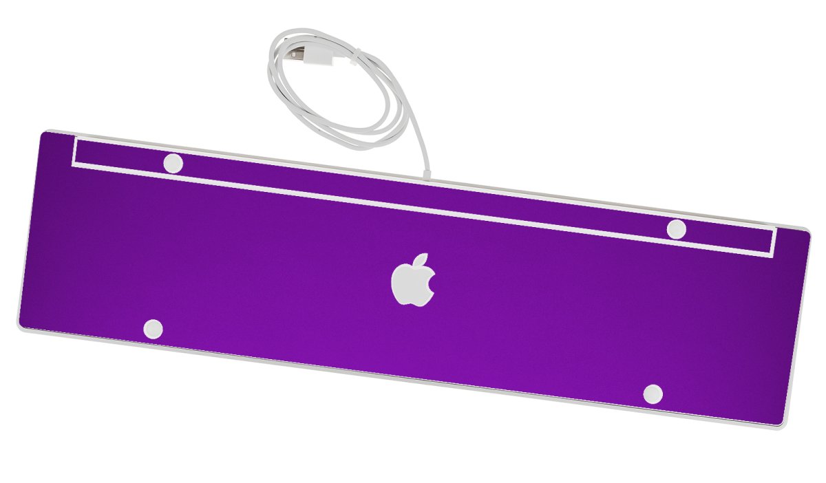 Apple Wired Numeric Keyboard A1243   CHROME PURPLE  Laptop Skin