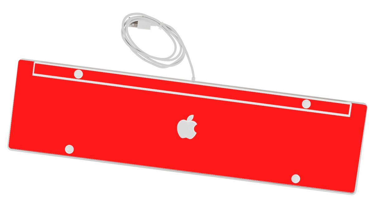 Apple Wired Numeric Keyboard A1243   RED Laptop Skin