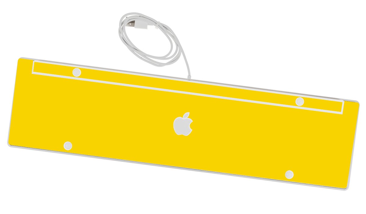Apple Wired Numeric Keyboard A1243   YELLOW Laptop Skin