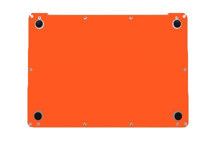 Orange Apple Macbook Pro 15 A1286 Laptop Skin