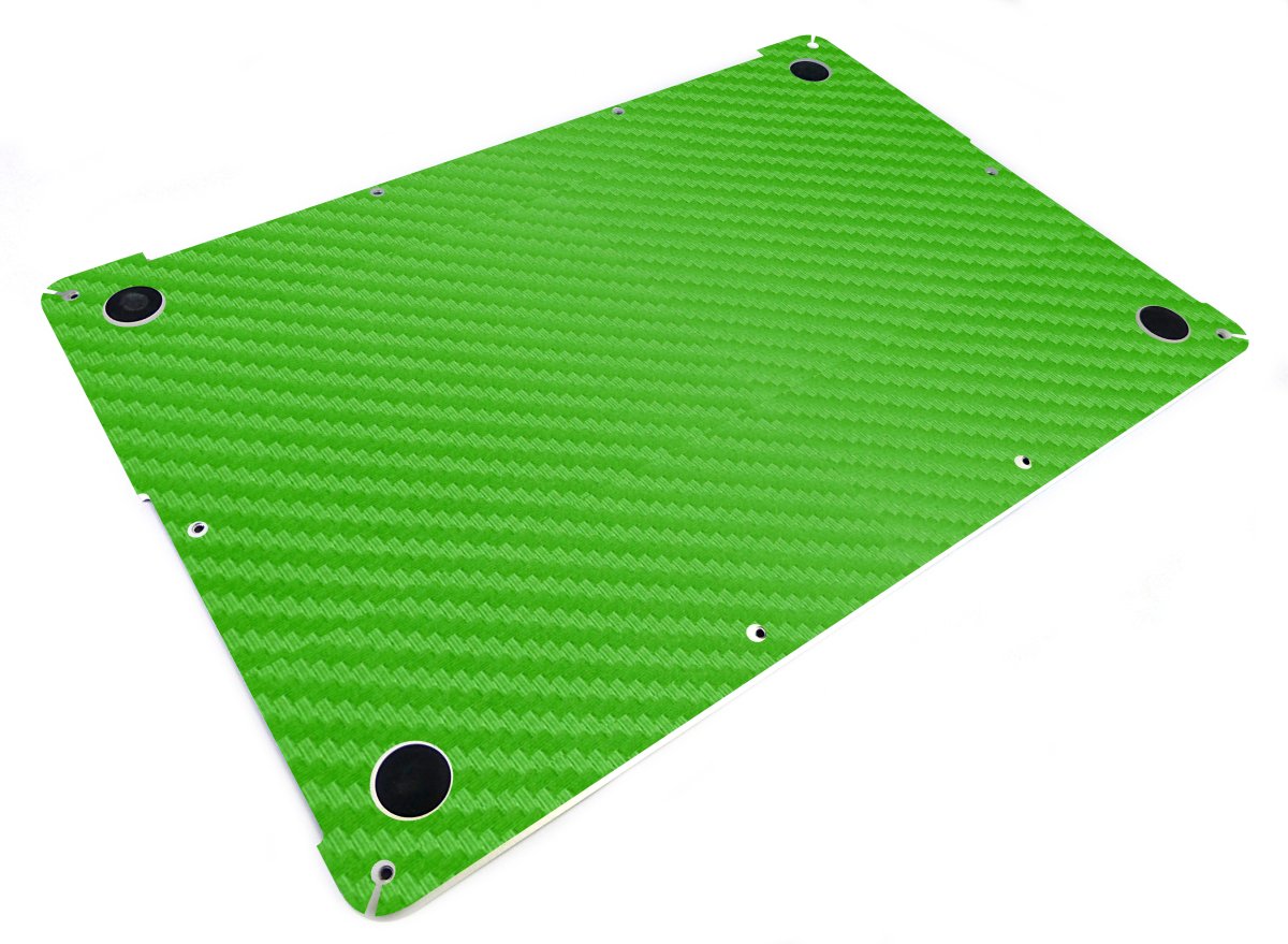 Green Carbon Fiber Apple Macbook Pro 17 A1297 Laptop Skin