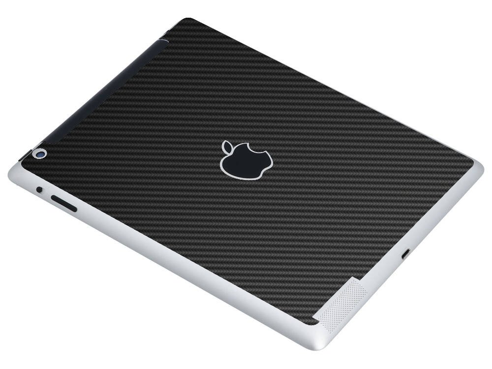 Apple iPad 4 A1460  (Wifi, Cell)   BLACK CARBON FIBER Laptop Skin