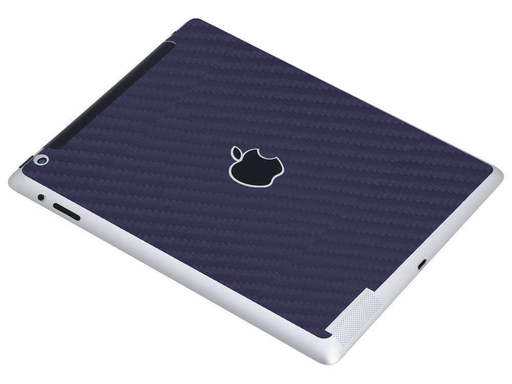 Apple iPad 4 A1460  (Wifi, Cell)   BLUE CARBON FIBER Laptop Skin