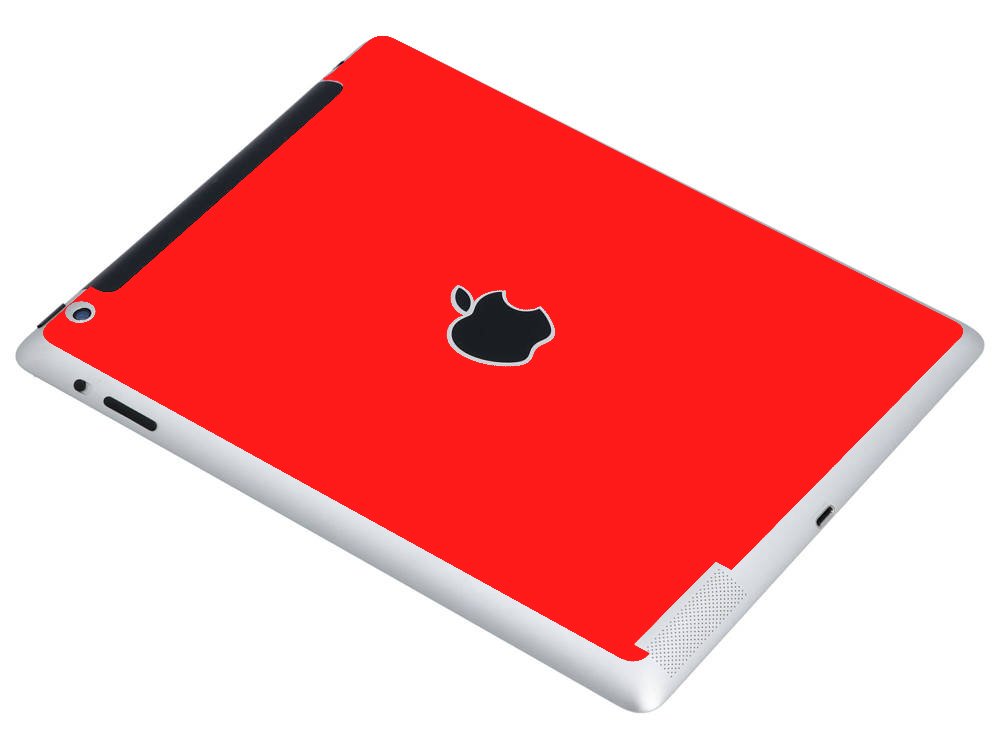 Apple iPad 4 A1460  (Wifi, Cell)   RED Laptop Skin