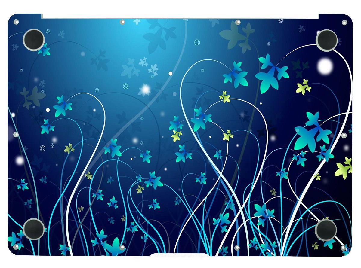 Apple MacBook Air 11 A1465 BLUE FLOWERS Laptop Skin