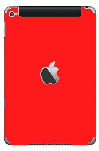 Apple iPad Mini 4 (Wifi, Cell) (A1550)   RED Laptop Skin