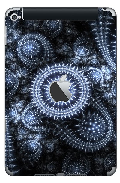 Apple iPad Mini 4 (Wifi, Cell) (A1550)   SILVER ABSTRACT Laptop Skin