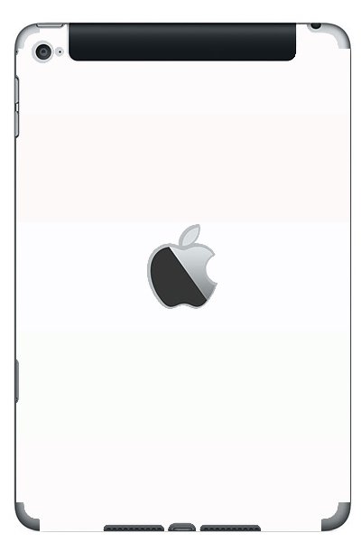 Apple iPad Mini 4 (Wifi, Cell) (A1550)   WHITE Laptop Skin