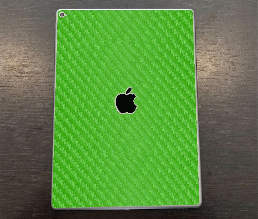 Apple iPad Pro 12.9" (Wifi) A1584   GREEN CARBON FIBER Laptop Skin