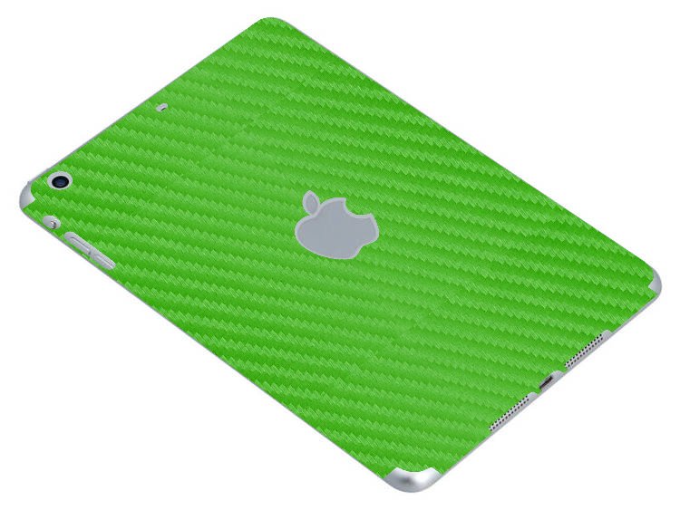 Apple iPad Mini 3RD Gen. (Wifi) A1599   GREEN CARBON FIBER Laptop Skin