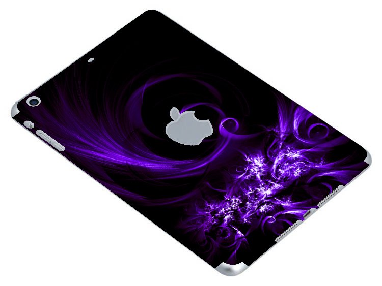 Apple iPad Mini 3RD Gen. (Wifi) A1599  PURPLE SPIRAL Laptop Skin