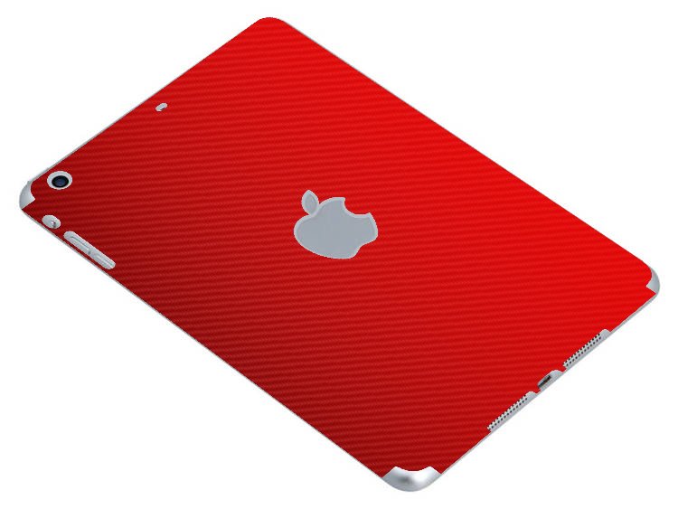 Apple iPad Mini 3RD Gen. (Wifi) A1599   RED CARBON FIBER Laptop Skin