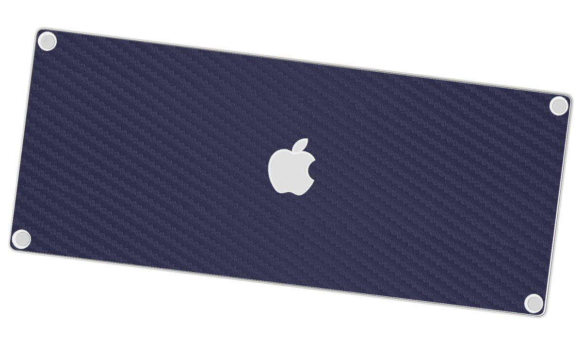 Apple Magic Numeric Keyboard A1644   BLUE CARBON FIBER Laptop Skin