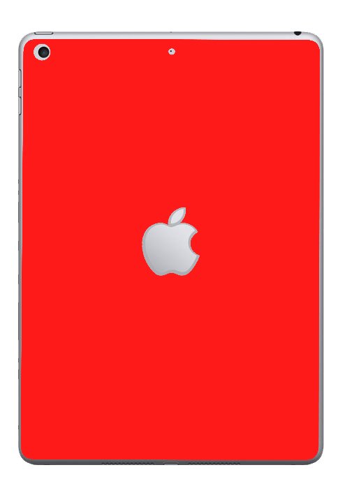 Apple iPad 9.7" (Wifi) A1893 6th Gen    RED Laptop Skin