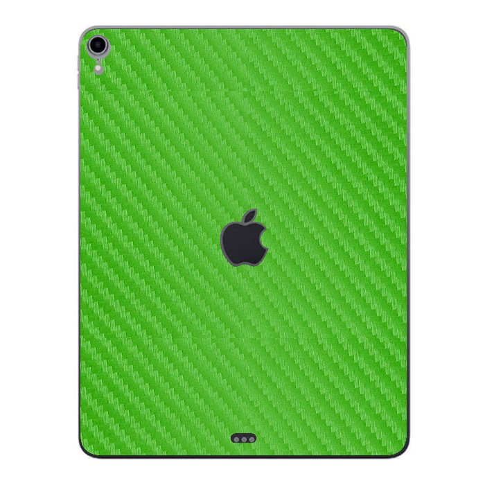 Apple iPad Pro 3 12.9" A1895 (Wifi, Cell)   GREEN CARBON FIBER Laptop Skin