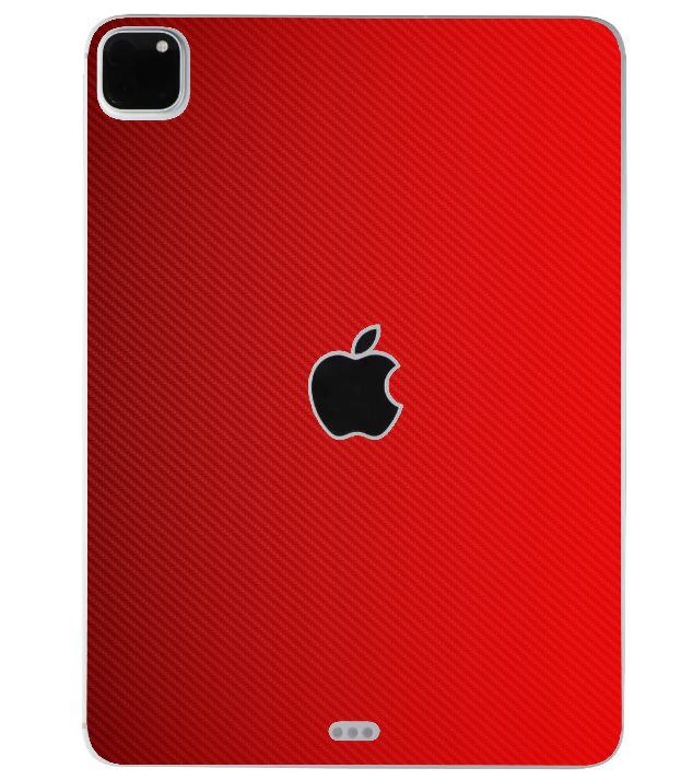 Apple iPad Pro 2 11" A2068   RED CARBON FIBER Laptop Skin