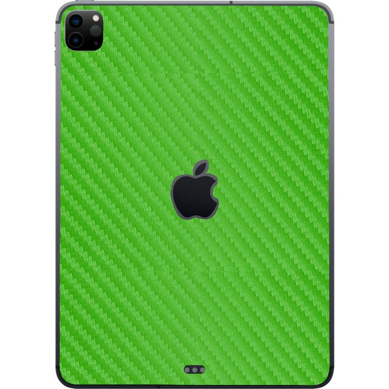 Apple iPad Pro 12.9" 4th Gen. A2069 (Wifi, Cell)   GREEN CARBON FIBER Laptop Skin