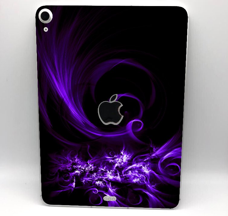 Apple iPad Pro 11" 4th Gen. A2072 (Wifi, Cell) PURPLE SPIRAL Laptop Skin