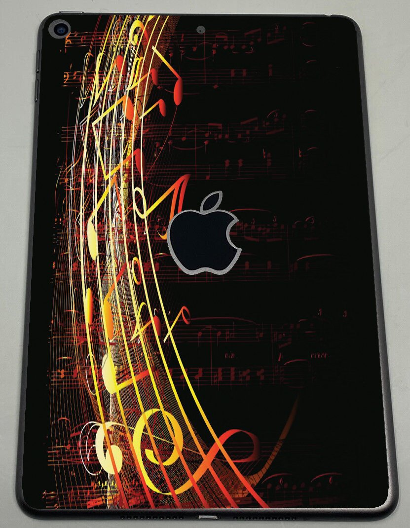 Apple iPad Mini 5 (Wifi) (A2133)   FLOWING NOTES Laptop Skin