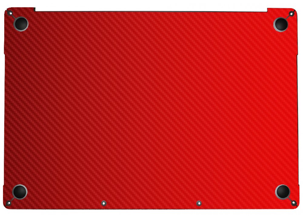Apple MacBook Pro 15 A1707 RED CARBON FIBER Laptop Skin