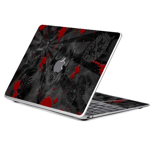 Apple MacBook Air 13 A2179 BLACK SKULLS RED Laptop Skin