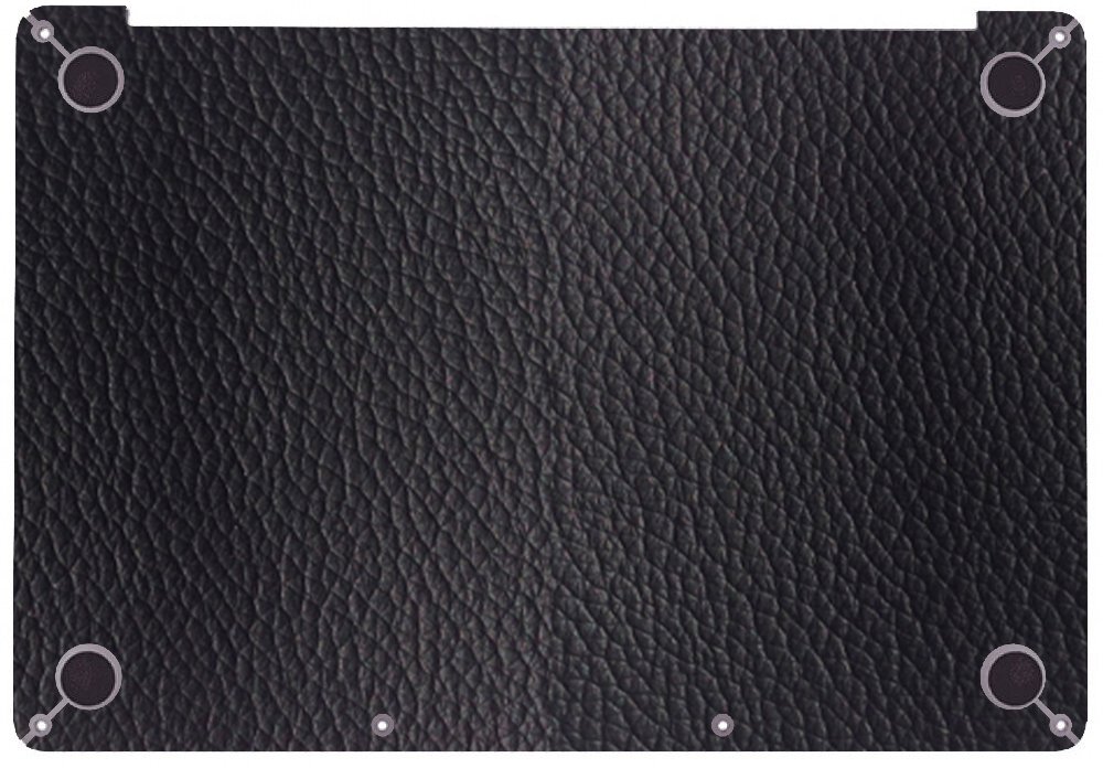 Apple MacBook Pro 13 A2338 BLACK LEATHER Laptop Skin
