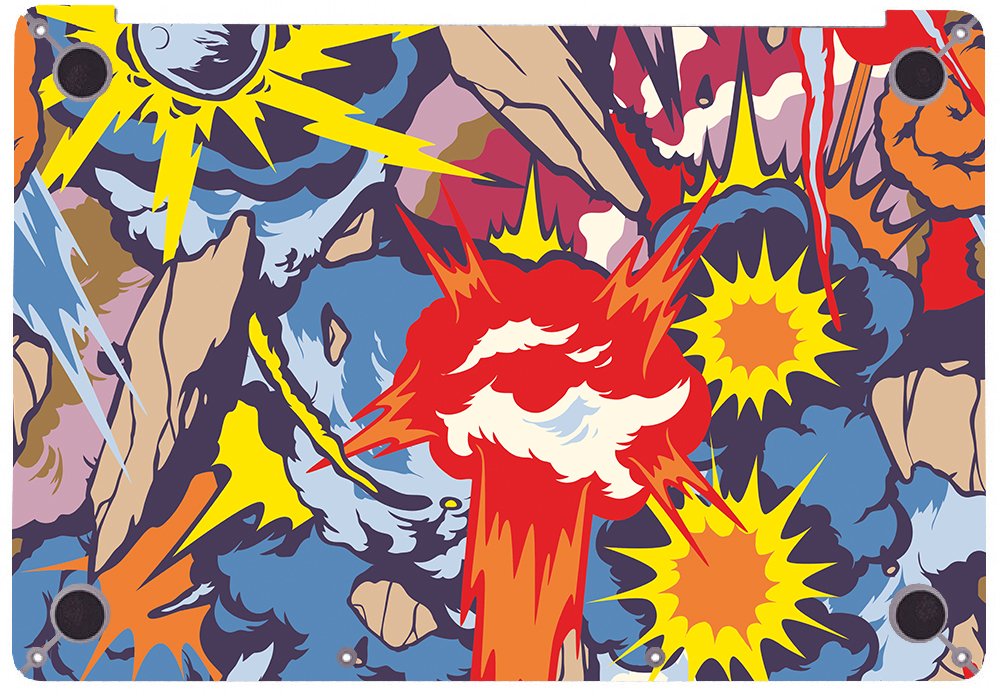 Apple MacBook Pro 13 A2338 COMIC EXPLOSIONS Laptop Skin