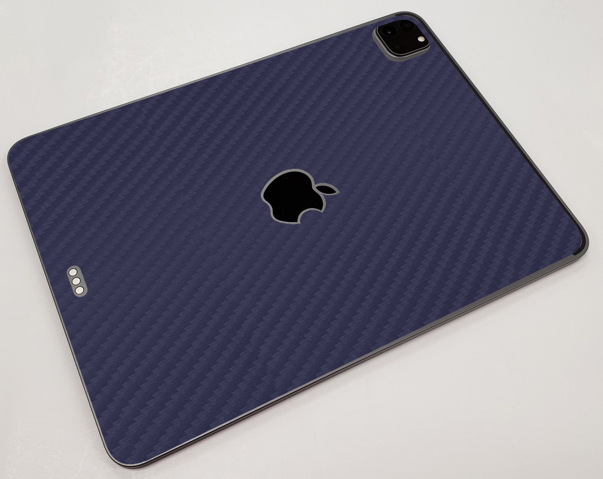 Apple iPad Pro 11 3rd Gen. (Wifi / Cell) A2377   BLUE CARBON FIBER Laptop Skin