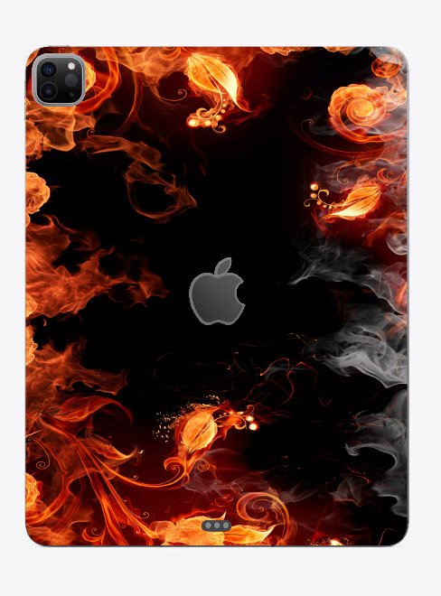 Apple iPad 5th. Gen. (Wifi, Cell) A2379   FIRE FLORA Laptop Skin