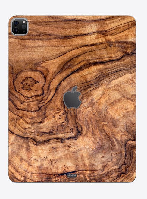 Apple iPad 5th. Gen. (Wifi, Cell) A2379  OLIVE WOOD Laptop Skin