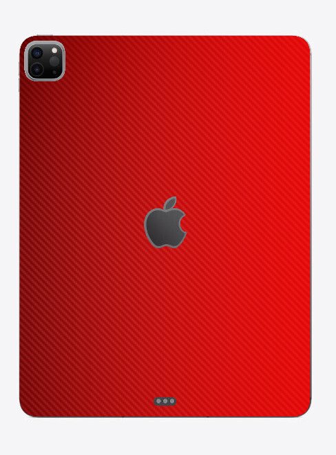 Apple iPad 5th. Gen. (Wifi, Cell) A2379   RED CARBON FIBER Laptop Skin