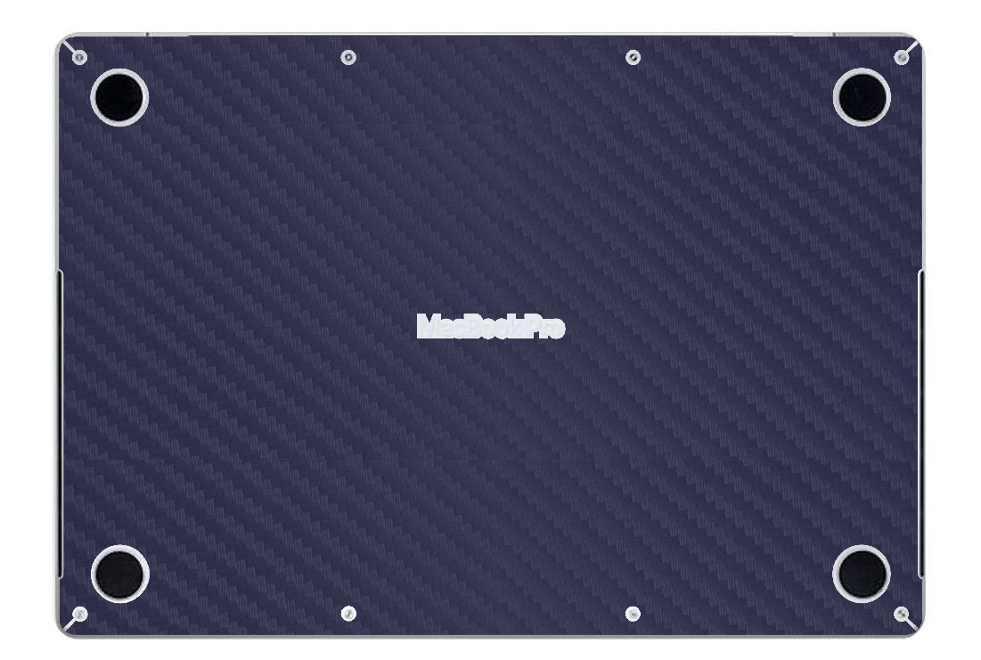 Apple MacBook Pro 16 A2485 / A2780 BLUE CARBON FIBER Laptop Skin