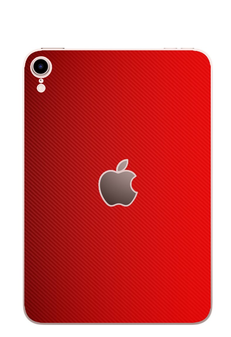 Apple iPad Mini 6 A2568   RED CARBON FIBER Laptop Skin