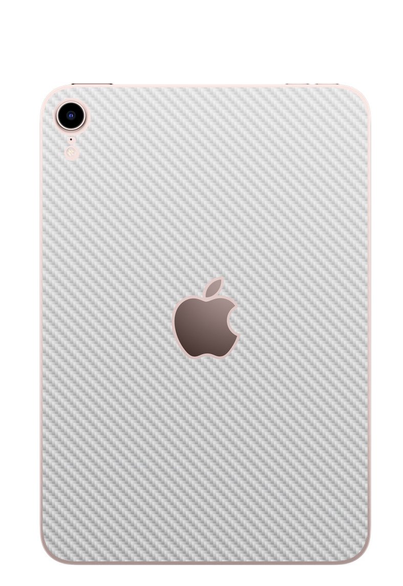 Apple iPad Mini 6 A2568   WHITE CARBON FIBER Laptop Skin