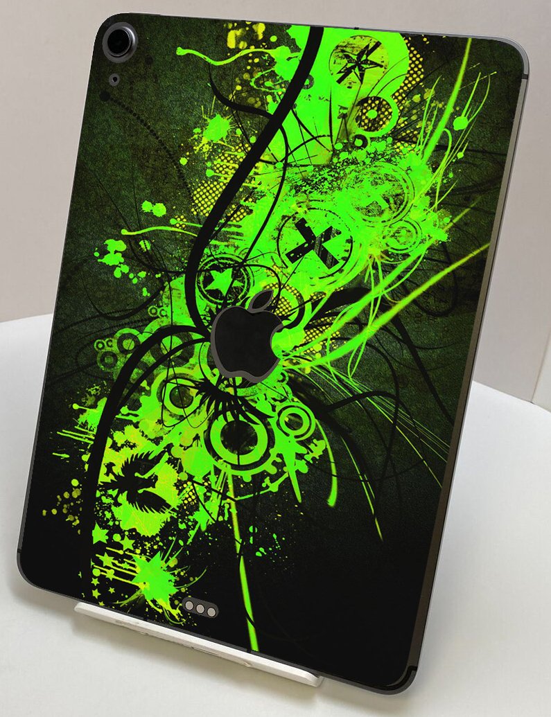 Apple iPad Air 10 5th Gen. (Wifi) A2588   GRAFFITI GREEN Laptop Skin