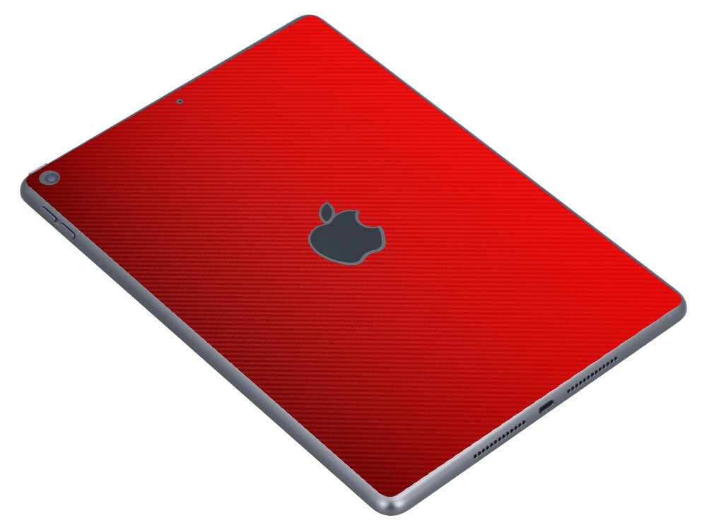 Apple iPad 9 A2602   RED CARBON FIBER Laptop Skin