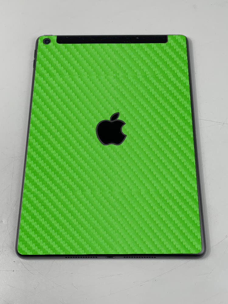 Apple iPad A2603 9th Gen.   GREEN CARBON FIBER Laptop Skin