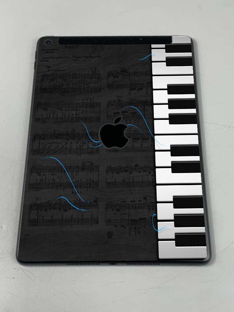Apple iPad A2603 9th Gen.   PIANO Laptop Skin