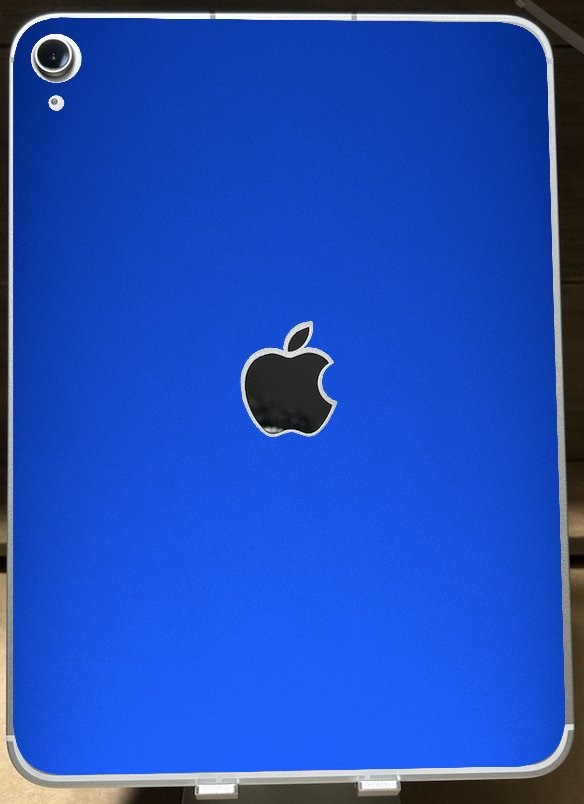 Apple iPad 9" 10th Gen. (Wifi, Cell) A2757   CHROME BLUE Laptop Skin